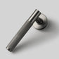 Gera Knurled Internal Door Handle - Gun Metal Grey