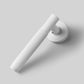 Gera Knurled Internal Door Handle - Satin White