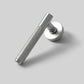 Gera Knurled Internal Door Handle - Brushed Steel