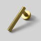 Gera Knurled Internal Door Handle - Brushed Gold