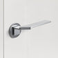 Fold Internal Door Handle - Brushed Steel