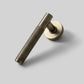 Gera Knurled Internal Door Handle - Brushed Bronze