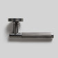 Gera Knurled Internal Door Handle - Gun Metal Grey