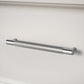 Gera Knurled Cabinet Pulls - Brushed Steel - 25cm