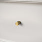 Gera Knurled Round Cabinet Pulls - Brushed Gold - Pair