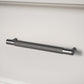 Gera Knurled Cabinet Pulls - Gun Metal Grey - 25cm