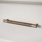 Gera Knurled Cabinet Pulls - Brushed Bronze - 25cm