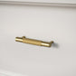 Gera Knurled Cabinet Pulls - Brushed Gold - 15cm