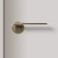 Fold Internal Door Handle - Brushed Bronze