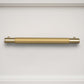 Gera Knurled Cabinet Pulls - Brushed Gold - 25cm