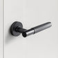 Gera Knurled Internal Door Handle - Satin Black